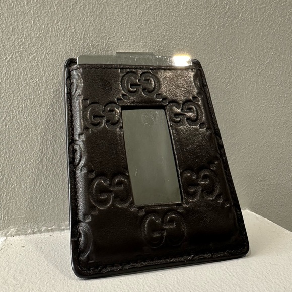 <Sold> Gucci Monogram Leather Money Clip Wallet - Picture 2 of 6